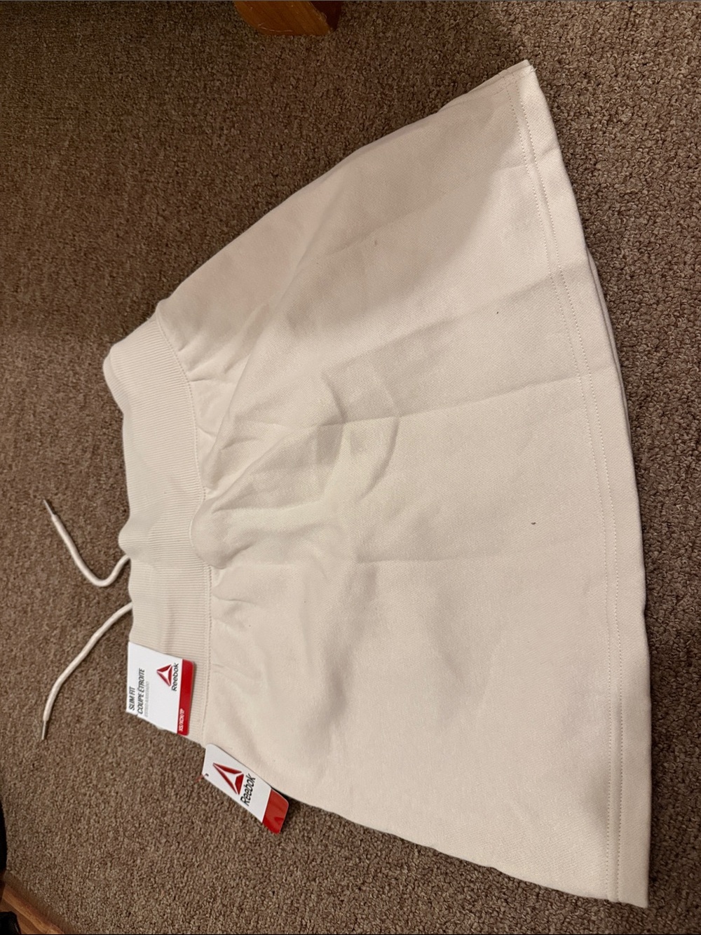 Reebok Cream Drawstring Mini Skirt - Picture 2 of 3